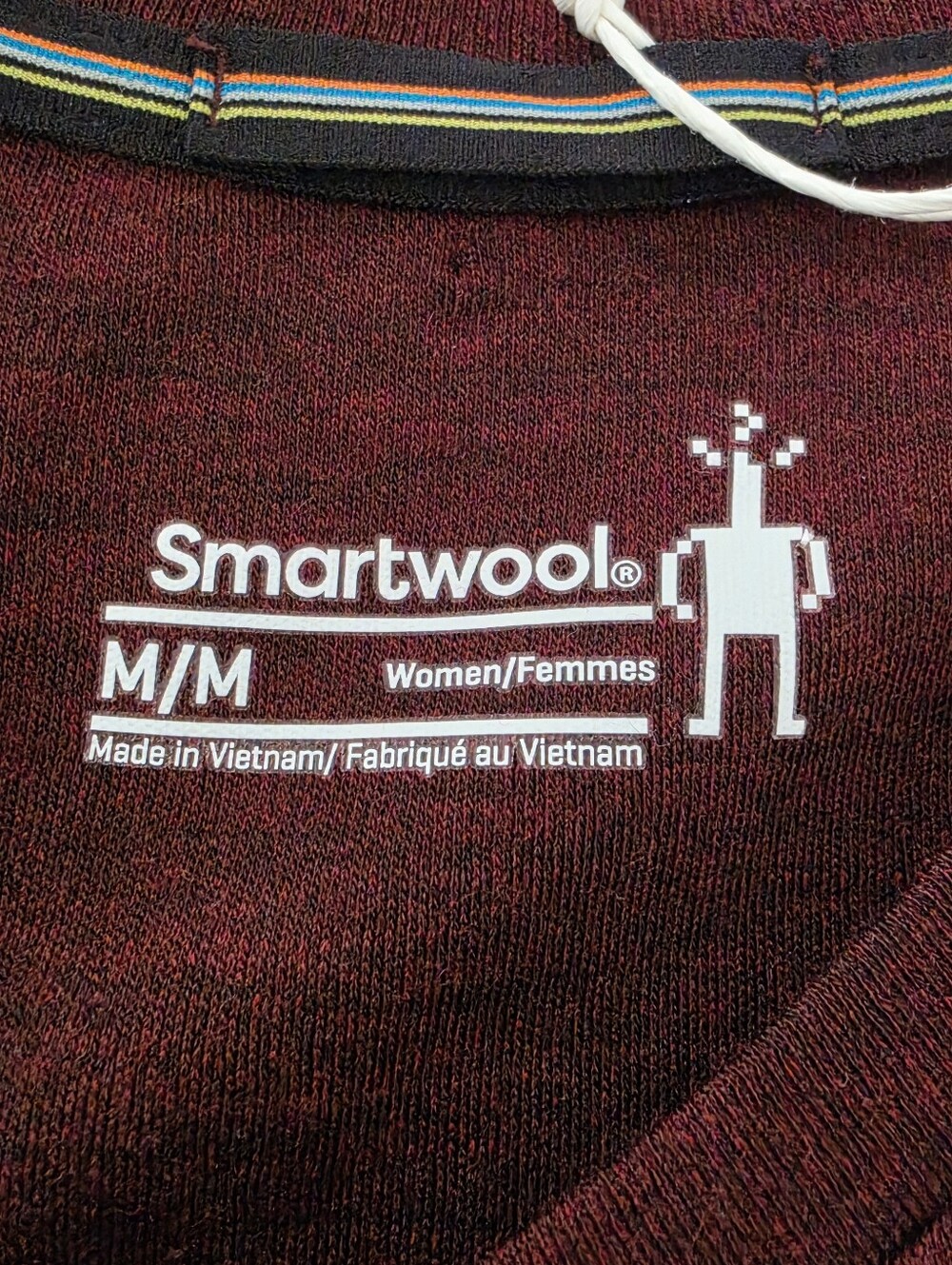 Smartwool Merino 250 Base Layer Crew Black Cherry Women’s M NWT Thermal Wool Top - Picture 6 of 13
